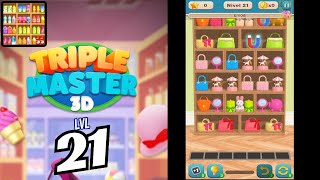 🏅 Triple Master 3D: Goods Sorting 🍒🥤🪆 LEVEL 21 🍄🧃🧸 Gameplay Walkthrough