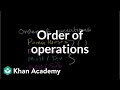 Order of Operations in Mathematics