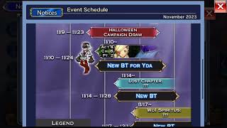 November 2023 event schedule.