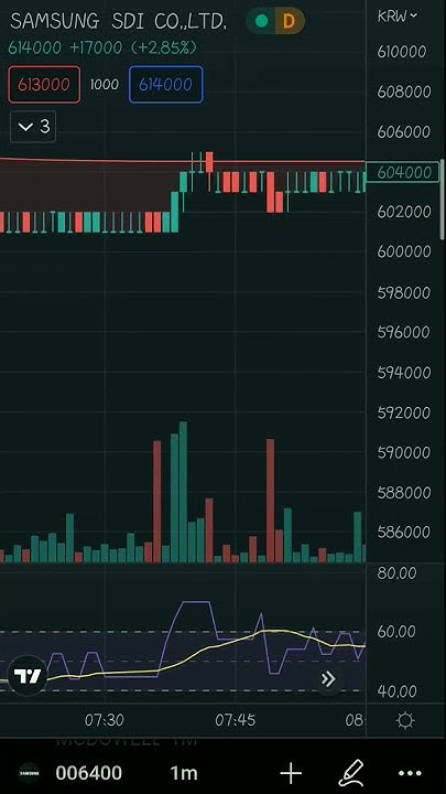 samsung-sdi-stock-price-610000-korean-won-chart-09-08-2022-korea
