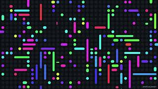 Neon Dot Matrix | 20 Min Non-Repeating Abstract Animation