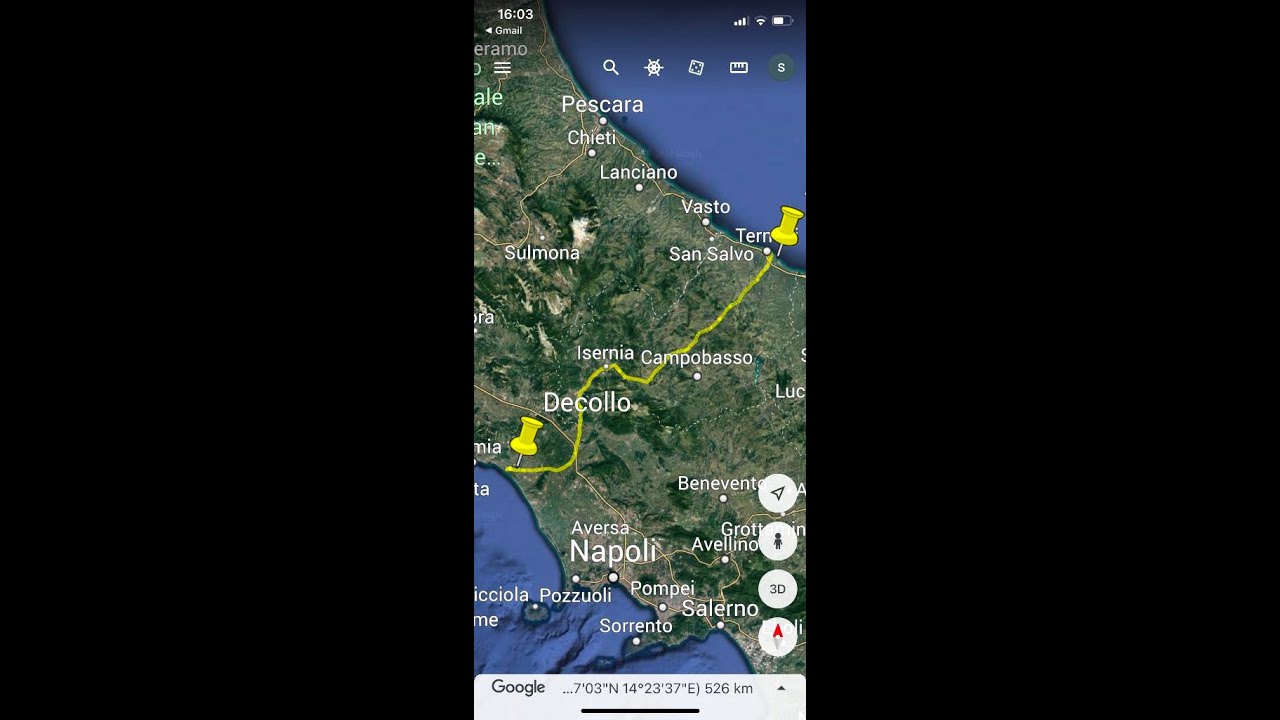 Tirreno Adriatico in Paramotore - Coast to Coast