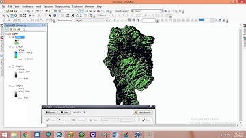 GNDVI or green normulized difference vigitation index in landset 8 CALCULTE using Arc gis
