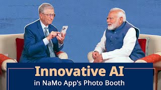 ‘Photo Booth’ on the ‘NaMo App’ showcases the remarkable use of AI screenshot 2