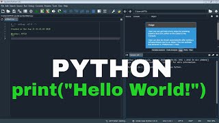 Writing Hello World Program with Python