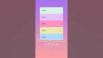 3 artists, one color palette! (Collab)