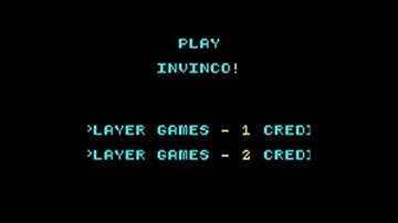 Invinco (Sega 1979)  Attract Mode 60fps