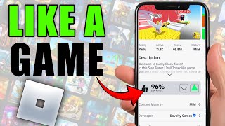 How To Like A Game On Roblox Mobile 2025