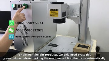 2D Auto-Focus fiber laser marking machine operation | Auto-focus fiber laser marking machine
