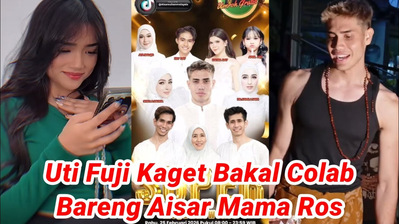 UTI FUJI SENYUM2 DAPAT KABAR COLAB BARENG AISAR KHALED