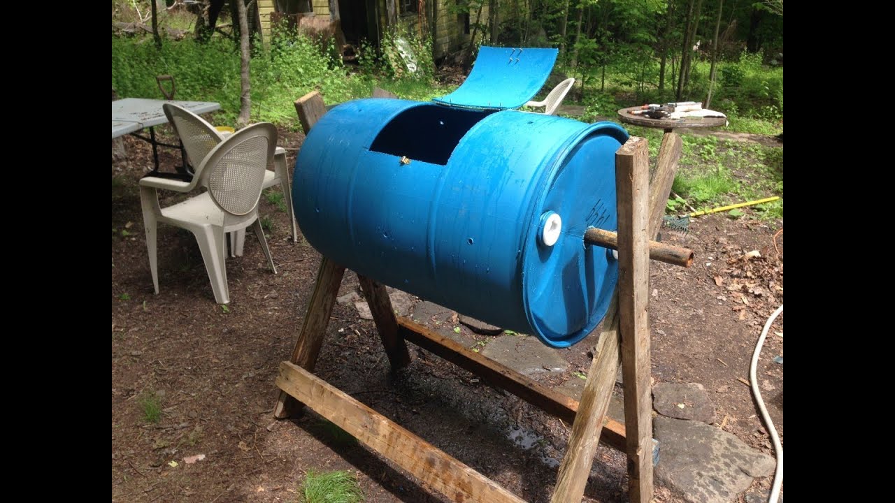 Homemade Tumbling Composter - YouTube