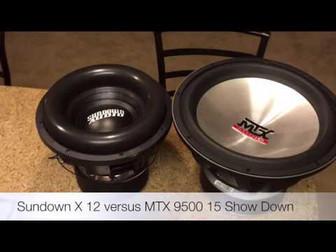 MTX 9500 15 versus Sundown X-12 Subwoofer Showdown Challenge Part 1 of 2