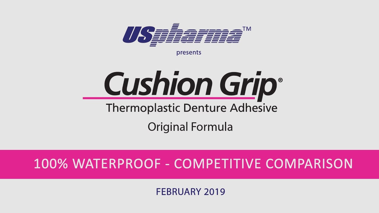 Cushion Grip Thermoplastic Denture Adhesive, Original Formula - 1 oz