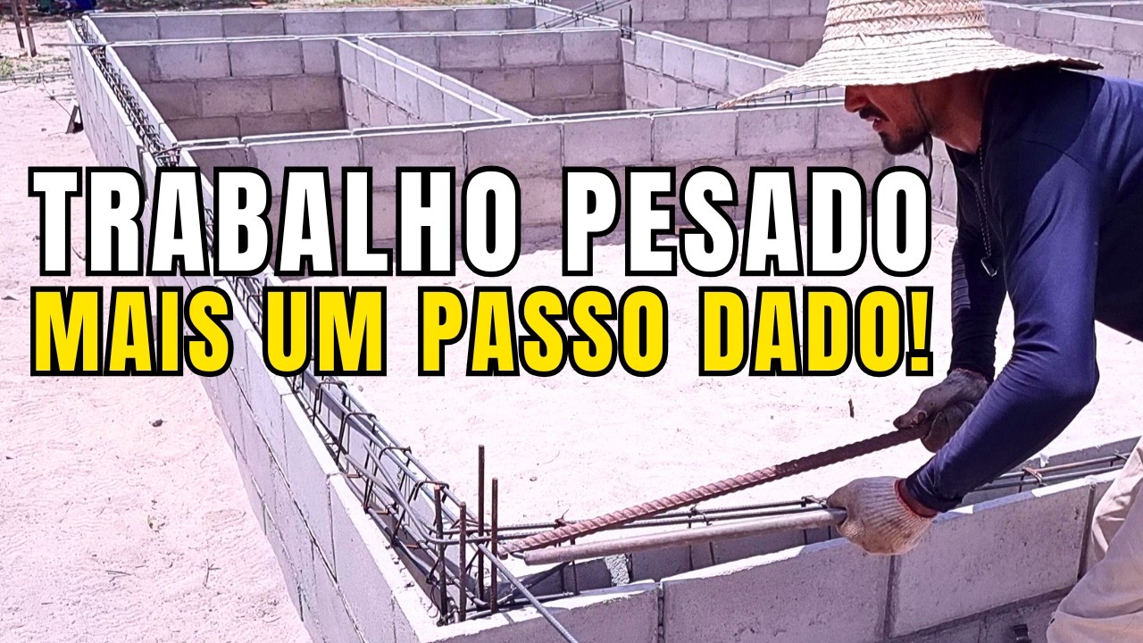 OBRA NA RAÇA! AMARRAMOS  AS FERRAGENS  da Nossa Casa no sitio! | Parte 19