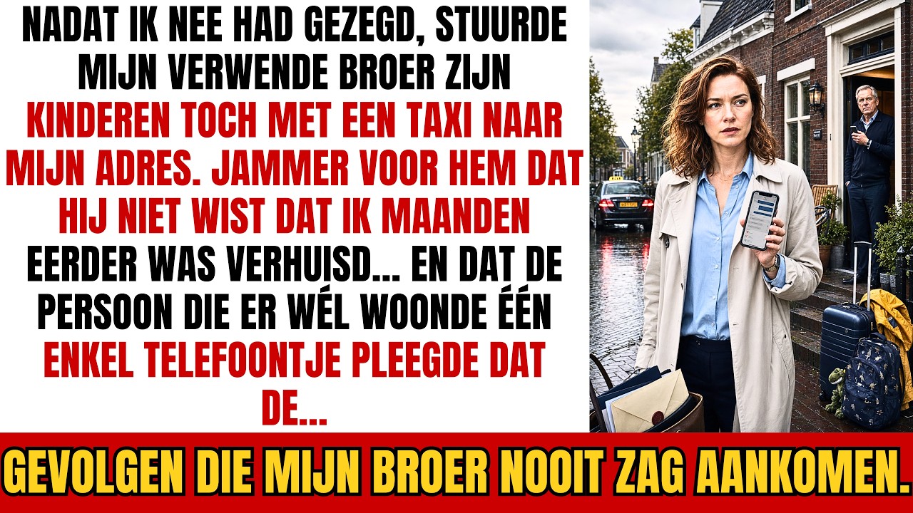Het was 12 juli, en ik zat rustig te studeren in mijn appartement in Haarlem. Mijn telefoon trilde in de keukenla: een bericht van mijn broer. “Kinderen zitten in een taxi naar jouw huis. Wij...