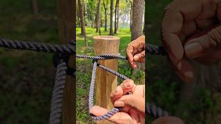 Fastest Rope Knot Trick Ever ✅💯 #shorts #lifehacks #viral