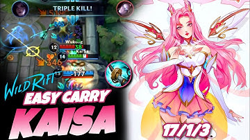 Wild Rift Kaisa | KAISA YUMI BEST BOTLANE IN PATCH 3.3C ?| GAMEPLAY| Build & Runes #wildrift  #kaisa