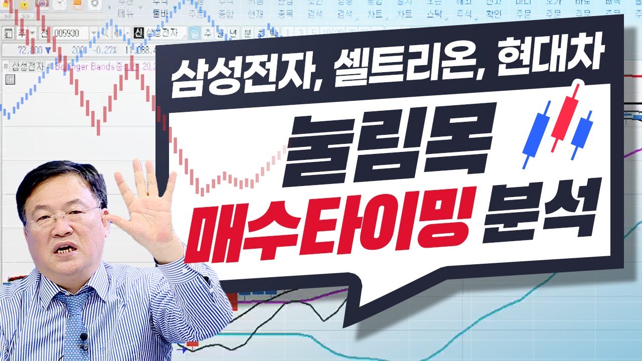 ⁣삼성전자, 셀트리온, 현대차 눌림목 매수타이밍 분석(feat.청송촌놈.주식투자/21.02.02)