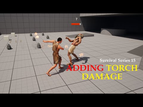 UE5 Survival Game Series Part 15: Equip Torch & Torch Damage