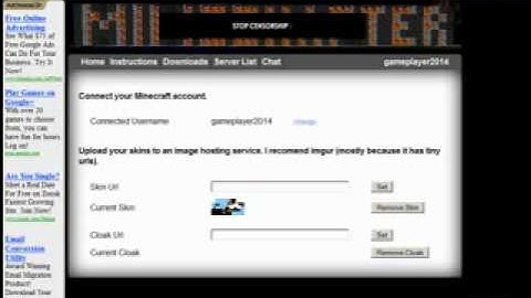Minecraft How to Install Custom Cloaks and Skins via Mineshafter (SLOWER VERSION)