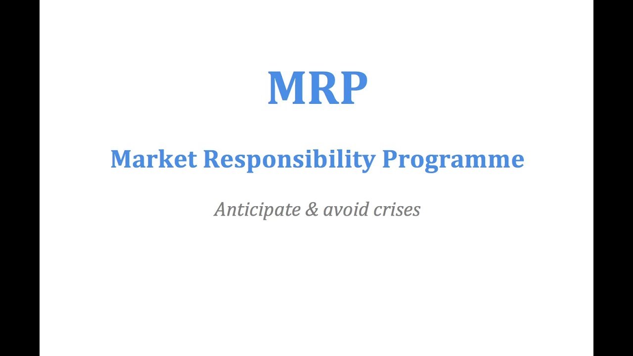 Market Responsibility Programme - MRP