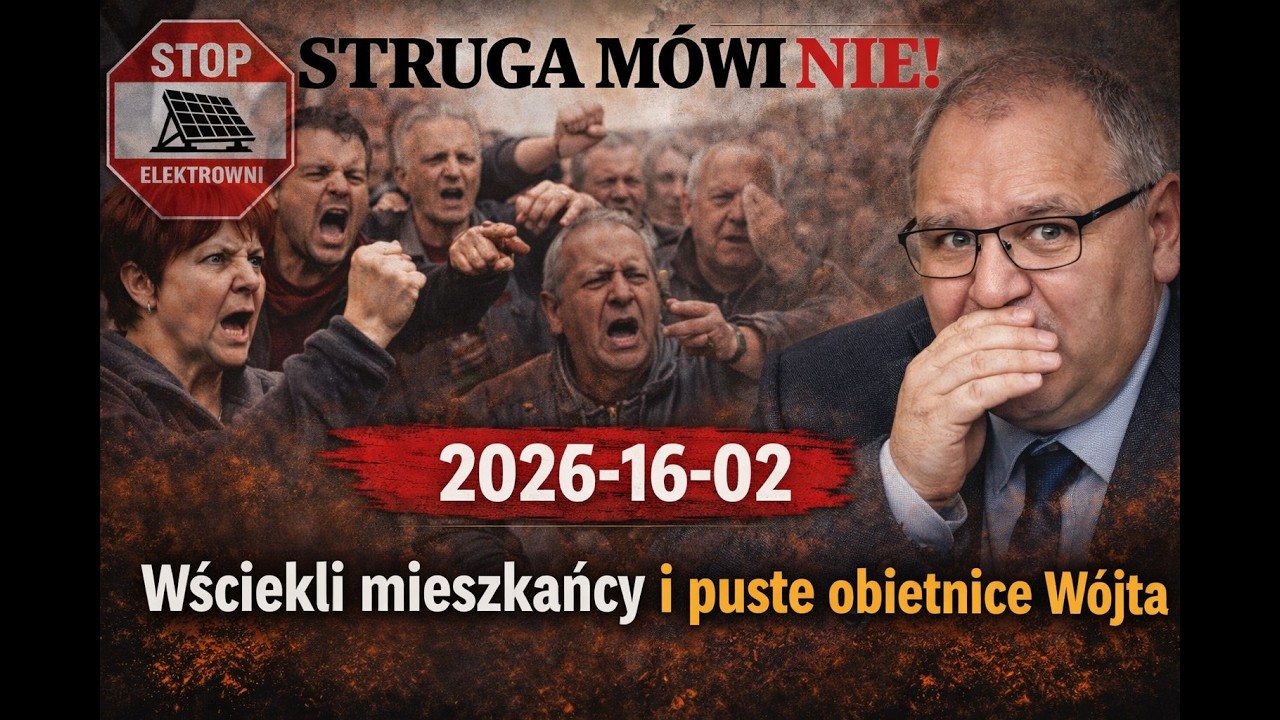 Struga mówi NIE! | 16.02.2026 | Burzliwe spotkanie i obietnice Wójta pod znakiem zapytania