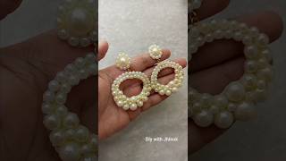pearl earrings 🦪#diy #earrings #viral #art #handmade #congress #love #success