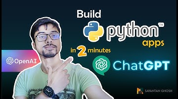 ChatGPT Python Tutorial: Create Python Apps with ChatGPT in 2 minutes!!