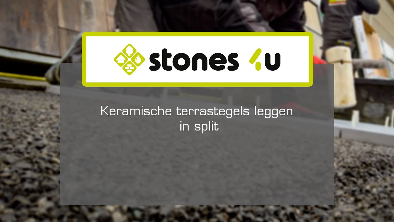 Instructiefilm keramische terrastegels leggen in split.