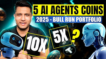TOP 5 AI AGENTS COINS FOR 2025 BULL RUN PORTFOLIO ! BIG POTENTIAL | ARTIFICIAL INTELLIGENCE CRYPTO