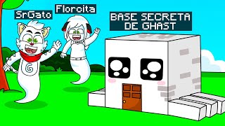 ¡MINECRAFT PERO TENEMOS UNA BASE SECRETA DE GHAST! 😎 | SRGATO X FLOR CREAN UNA CASA DE GHAST