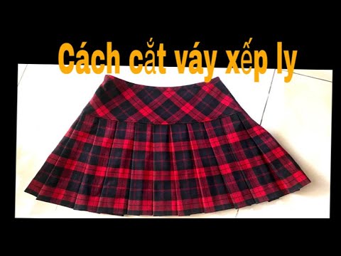 Pleated skirt cutting instructions for beginners learning to sew! Color fashion - youtube