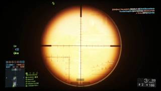 Battlefield 4 1600M Blind Headshot With Help From Spotter