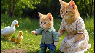 🌿 Gingy Cat & Friends Plant a Community Garden with Their Moms: Growing with Love 🐾💛