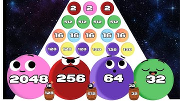 2048 BUBBLE BUSTER 3D - Amazingly Satisfying gameplay ASMR