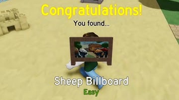 Find the Sheep - Where to Find the Sheep Billboard (Roblox)