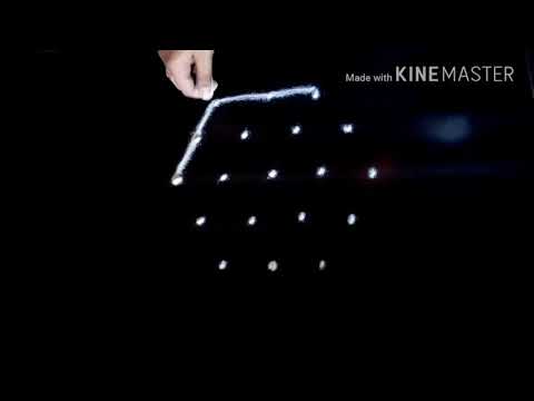 beginners kolam design with 5×3 dots/ rangoli design with dots/ creative Swagata