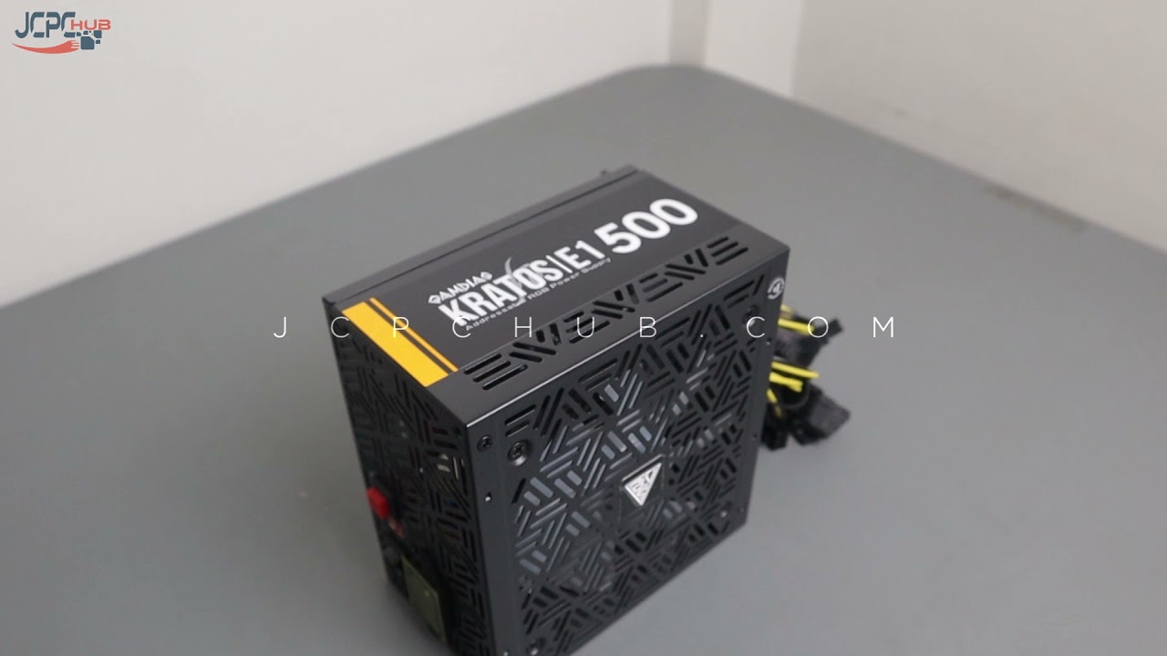Gamdias Power Supply Kratos E1-500W Addressable RGB 500W True Rated Power Supply Unit ( PSU )