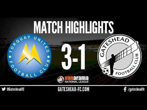 HIGHLIGHTS: Torquay United 3-1 Gateshead (28/01/17) gateshead fc