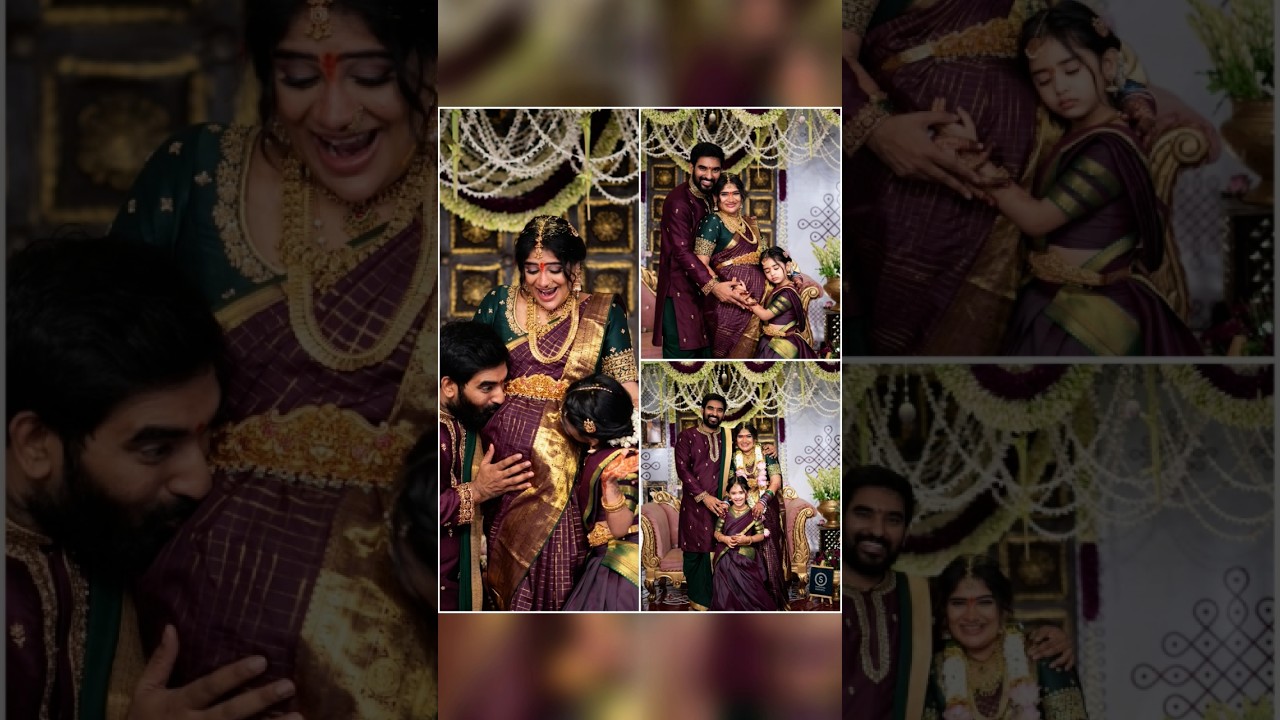 Serial Actress Anjali Pavan cutest picture from her baby shower 😍