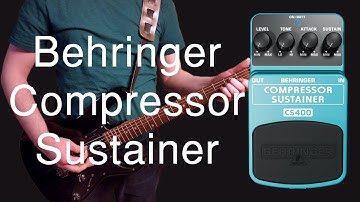 Behringer Compressor Sustainer CS400 Demo