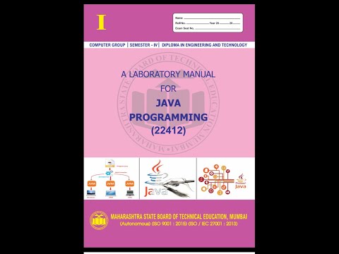 JAVA PROGRAMMING MANUAL WITH ANSWERS | JPR,22412,MANUAL WITH ANSWERS || JPR PRACTICAL 9 WITH ANSWE |