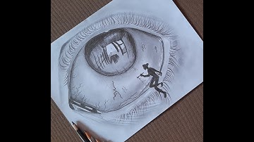 realistic creative eye drawing | meaningful eye drawing ideas