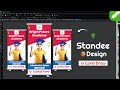 Standee Design in CorelDRAW🫢