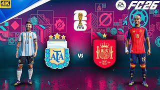 FC 26 - Argentina Vs Spain - FIFA World Cup 2026 FINAL - Ft, Messi,Yamal | PC™[4K60FPS] Gameplay