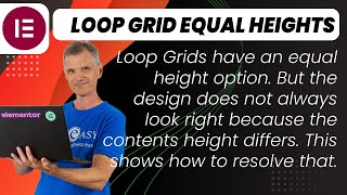Loop Grid how to get Equal height cell and contents