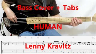 Lenny Kravitz - Human (BASS COVER TABS) preview