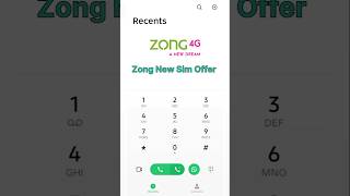 Zong New Sim Offer 🫴 #viral