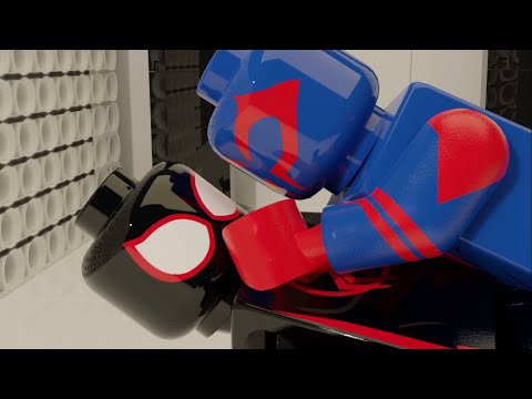 Across the spider verse style animation test in Lego