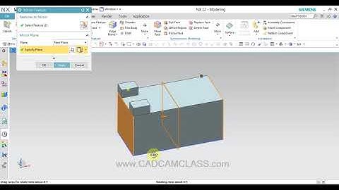 NX   MIRROR FEATURE COMMAND IN NX